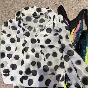 4 Bebe tops barely used medium